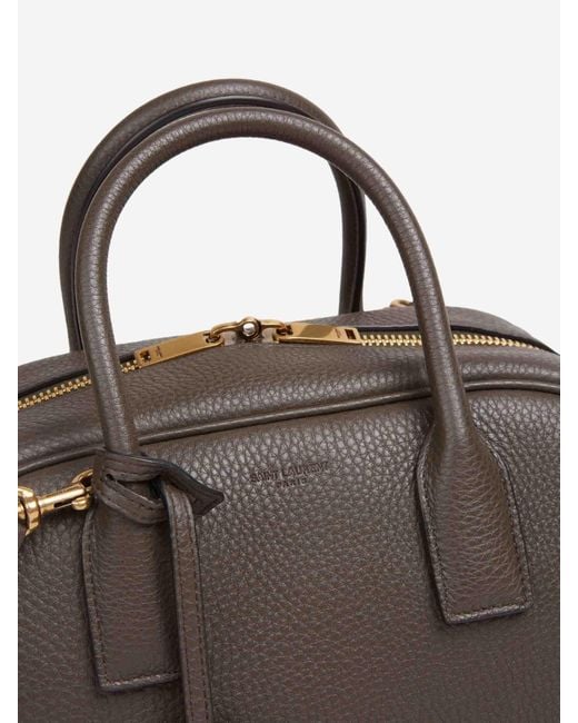 Saint Laurent Brown Boston Sac De Jour Bag