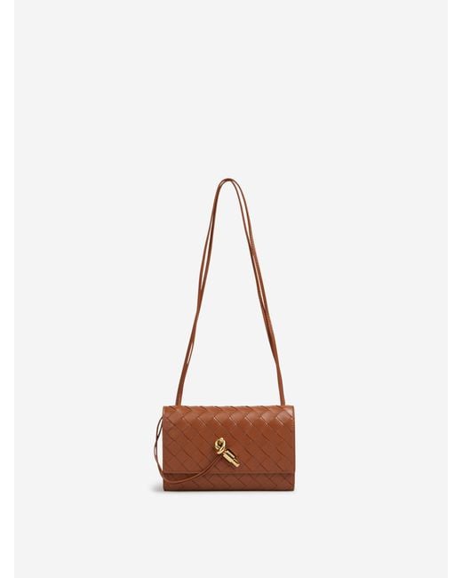 Bottega Veneta Natural Andiamo Pouch Bag