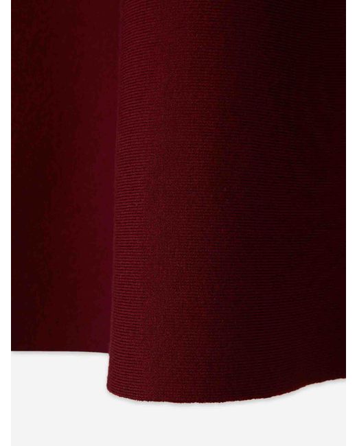 Jonathan Simkhai Red Knit Midi Skirt