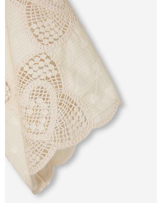 Zimmermann White Wanderlust Blouse