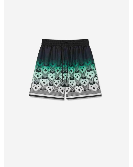 Casablanca Green Gradient Monogram Bermudas for men