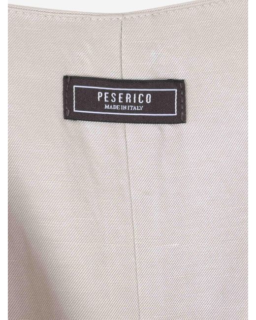 Peserico Natural Maxi-Jumpsuit Aus Leinen