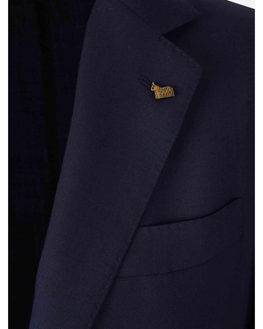 Colombo Blue Ultralight Cashmere Blazer for men