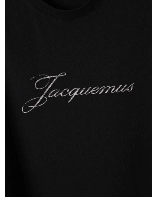 Jacquemus Black Short Sleeve T-Shirt for men