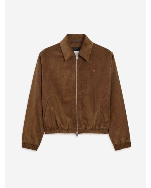 AMI Gefütterte Cordjacke in Brown für Herren