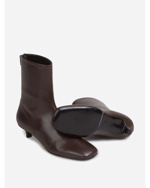 Totême Brown Napa Booties
