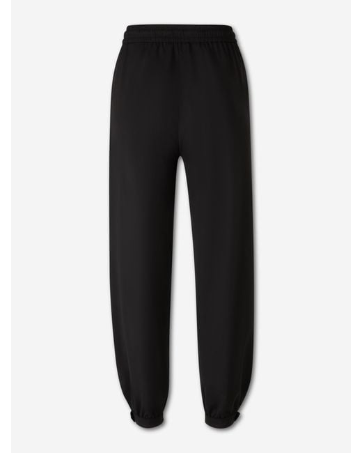 Herno Black Wool Technical Trousers