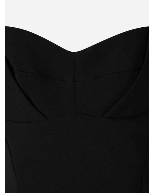 Costarellos Black Midi Strap Dress