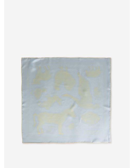 Jacquemus Blue Fular Seda Estampado By