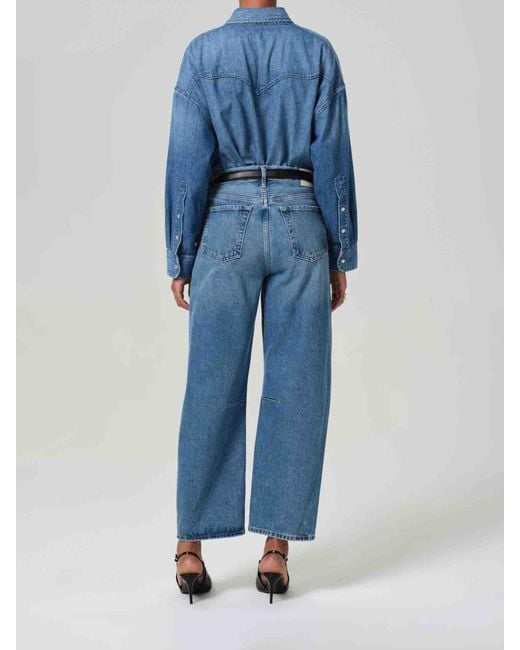 Citizens of Humanity Blue Wide Jeans Miro