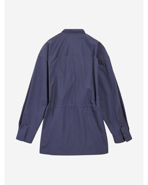 Balenciaga Blue Mini Shirt Dress