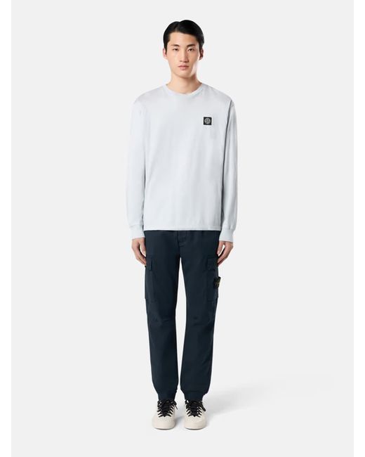Stone Island Cargohose Aus Baumwolle in Blue für Herren