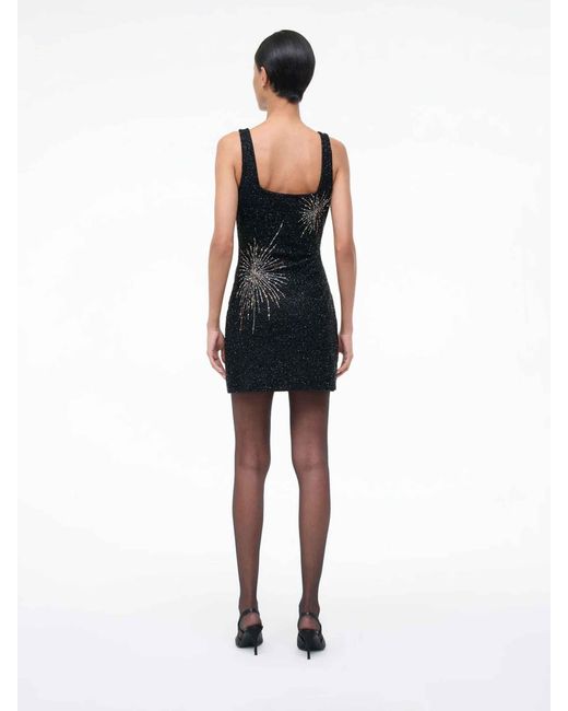Staud Black Firework Dress