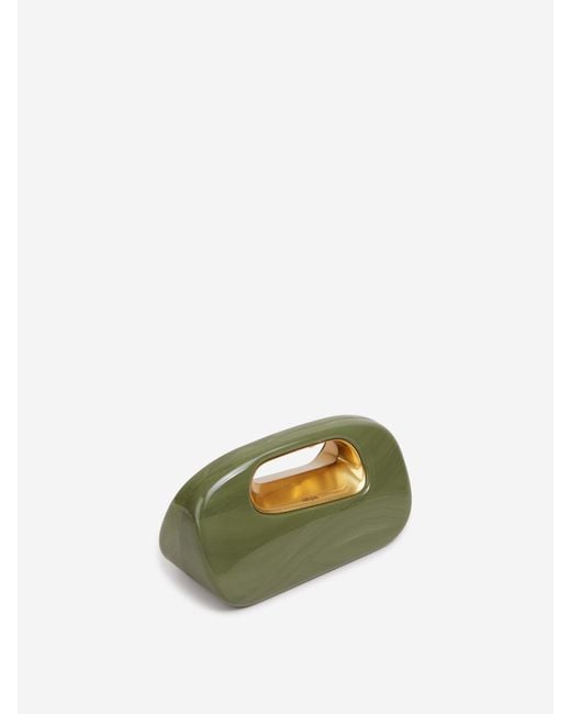 Cult Gaia Green Clutch Amara
