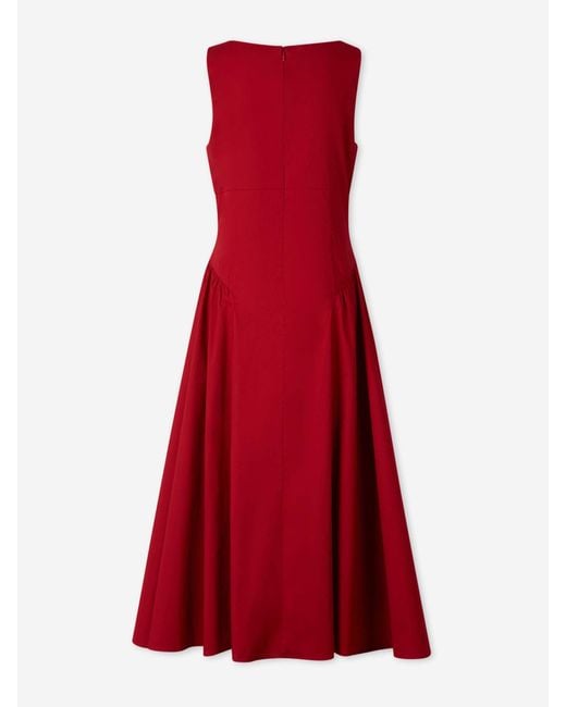 Staud Red Gwen Dress