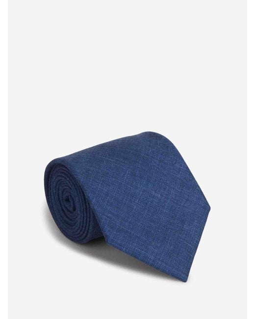 Brioni Blue Zefiro Tie for men