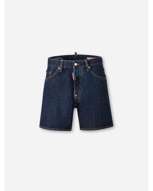 DSquared² Blue Bro Denim Bermuda Shorts for men