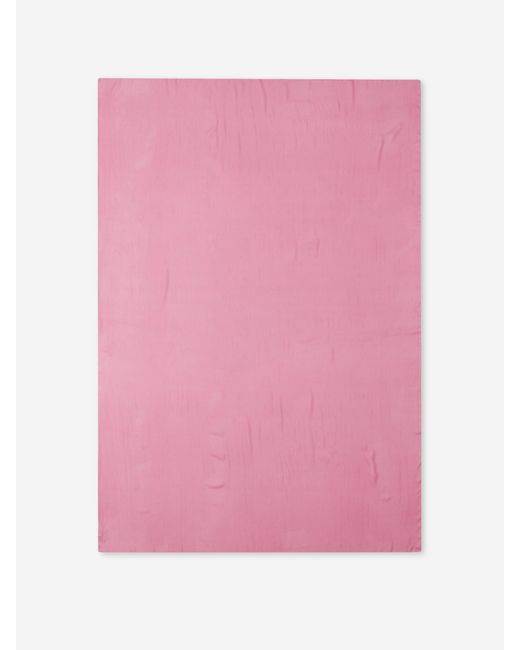Santa Eulalia Pink Plain Silk Scarf