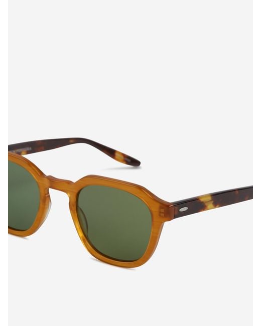 Barton Perreira Green Round Sunglasses for men