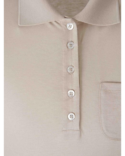 Herno Natural Short-Sleeve Polo Shirt