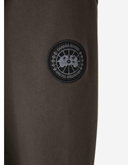 Sudadera Cremallera Capucha Canada Goose de hombre de color Black