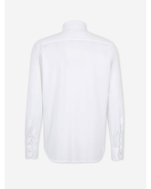 Santa Eulalia White Cotton Dress Shirt for men