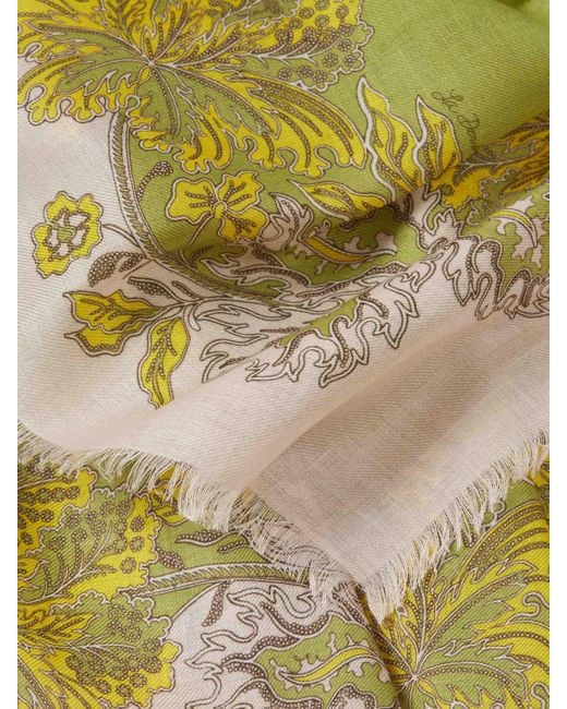 LaDoubleJ Metallic Printed Silk Scarf