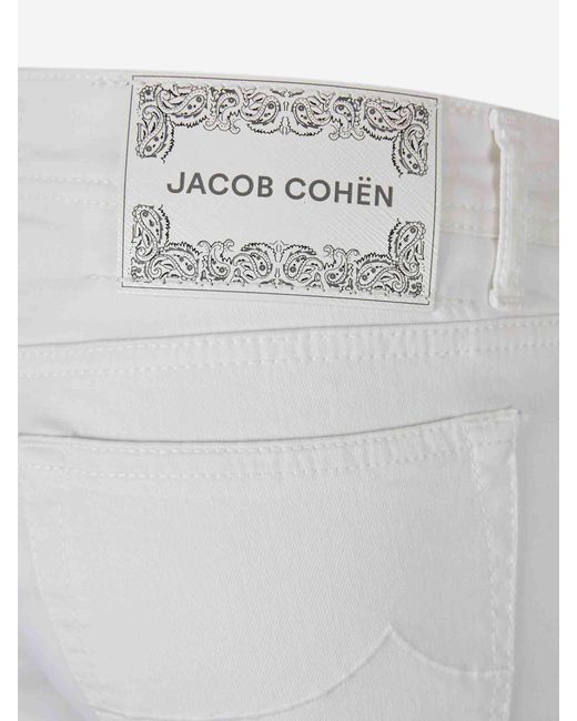 Jacob Cohen White Slim Jeans for men