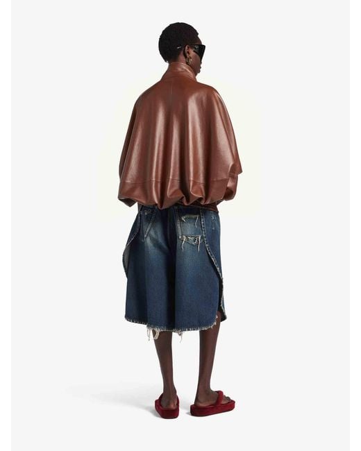 Balenciaga Blue Tulip Bermuda Shorts