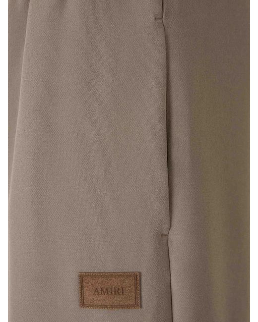 Amiri Natural Patch Cady Wide Leg Trousers for men