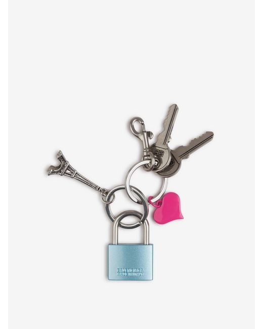 Porte-Clés Cadenas Balenciaga en coloris White