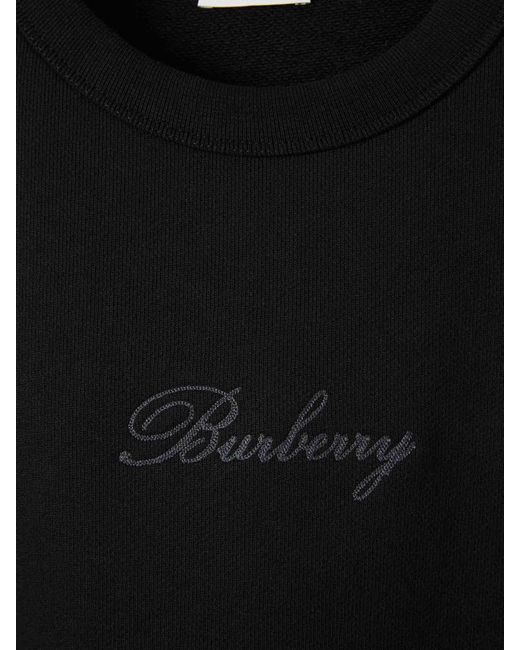 Burberry Black Round Neck Sweatshirt for men