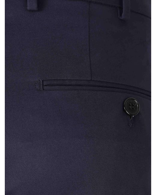 Incotex Blue Straight Chino Trousers for men