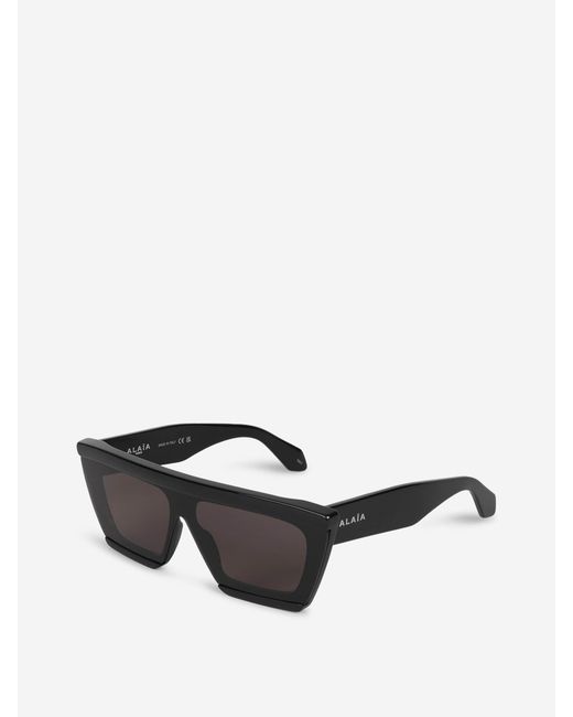 Alaïa Gray Square Glasses