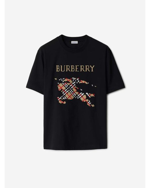Burberry Black Knight Motif T-Shirt for men