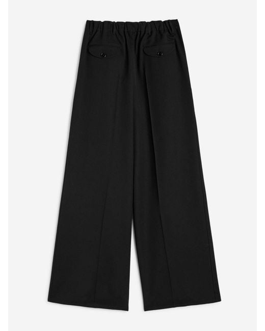 Jil Sander Black Wool Gabardine Trousers