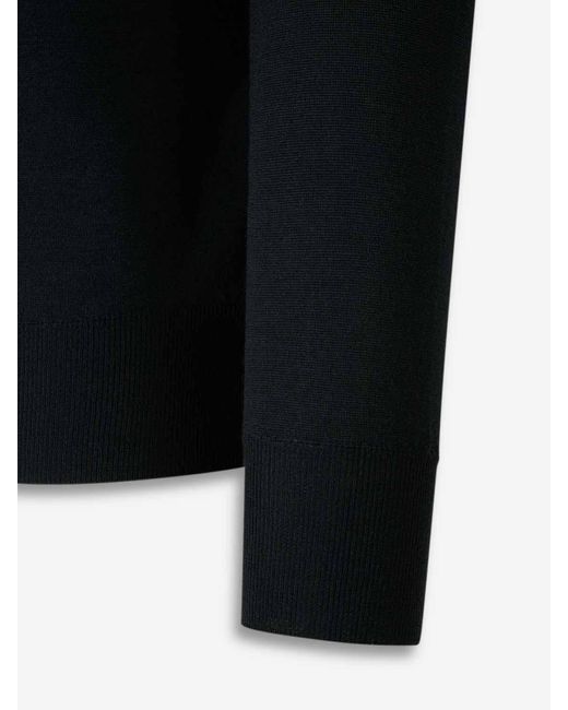 Canali Black Cotton Polo for men