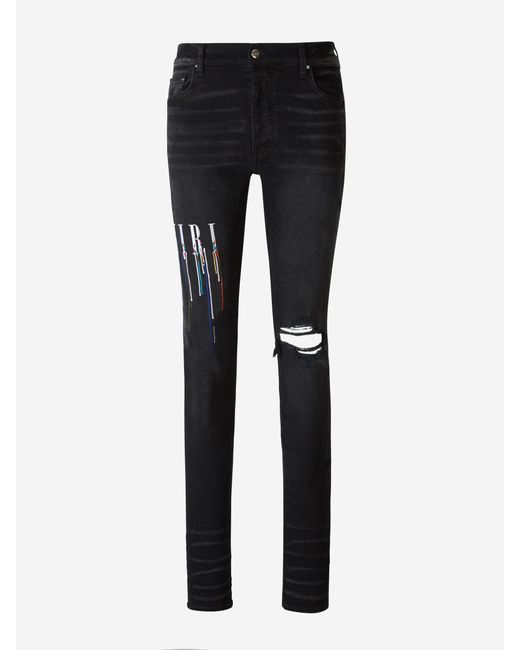 Jeans Paint Drip Core Amiri de Denim de color Negro para hombre Lyst