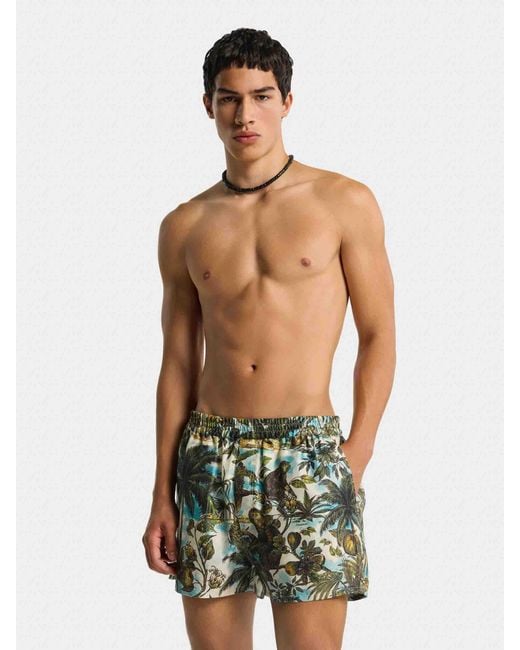 DSquared² Green Monkey Print Bermuda Shorts for men
