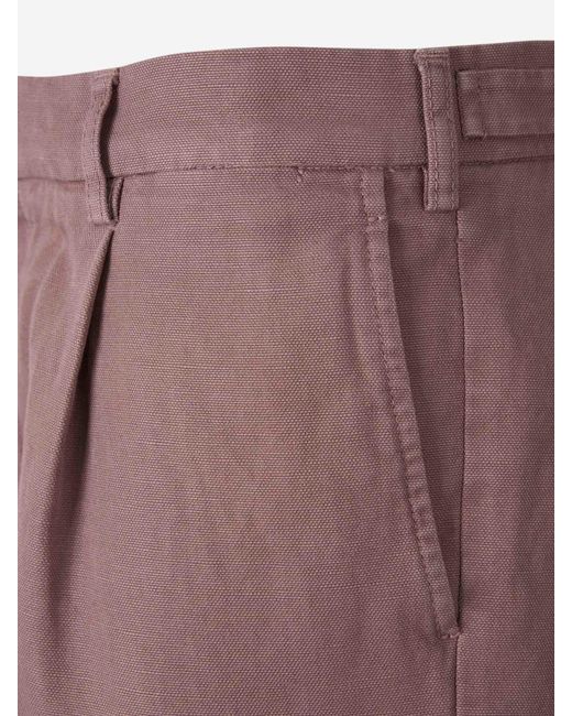 Bermuda Droit En Lin Santa Eulalia pour homme en coloris Multicolor