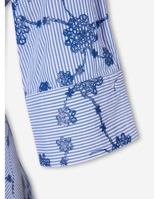 Silvia Tcherassi Blue Indy Midi Dress