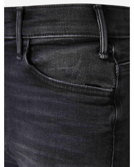 Mother Blue Die Hustler Roller Sneak Jeans