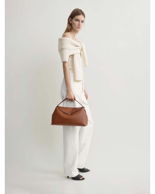 Totême  Brown T-Lock Bag