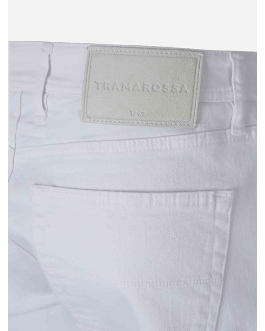 Tramarossa White Michelangelo Straight Jeans for men