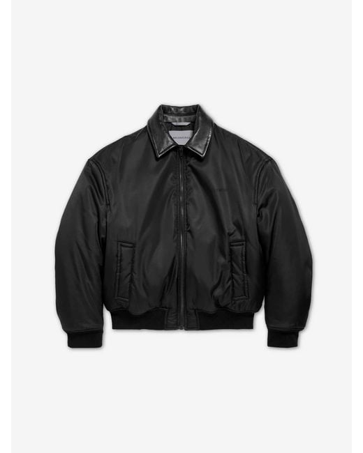 Balenciaga Black Cocoon Bomber Jackets for men