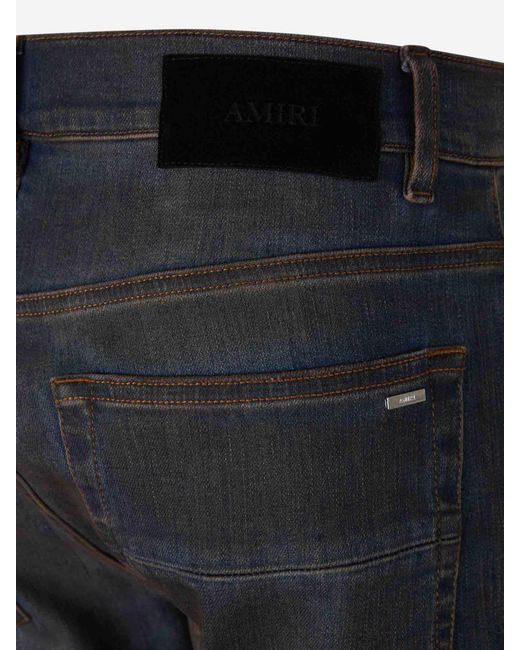 Amiri Blue Jeans Ultrasuede Mx1 for men