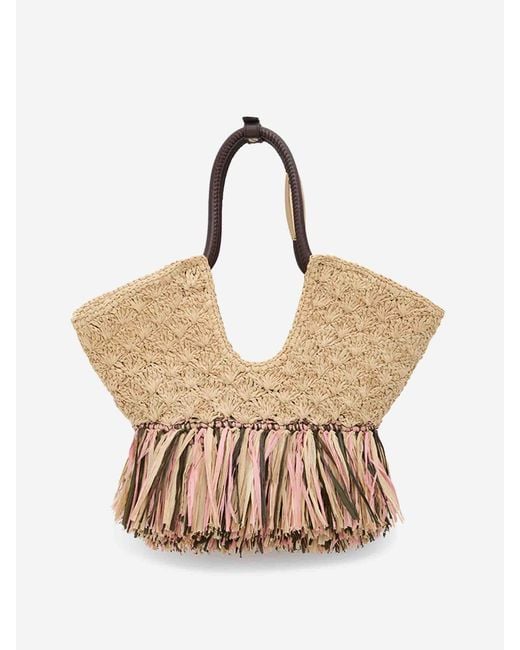 Zimmermann Natural Goldentime Raffia Bag
