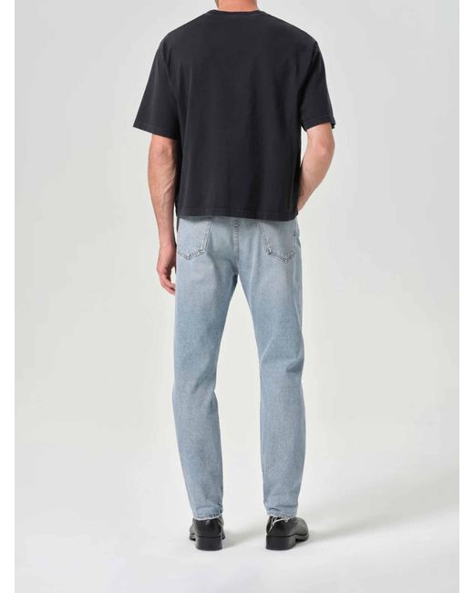 Agolde Blue Curtis Straight Jeans for men