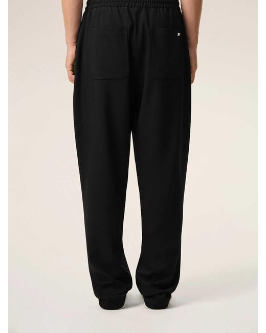 AMI Black Wool Joggers for men
