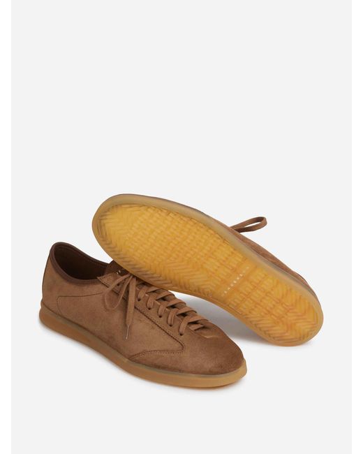 Henderson Brown Leather Sneakers for men